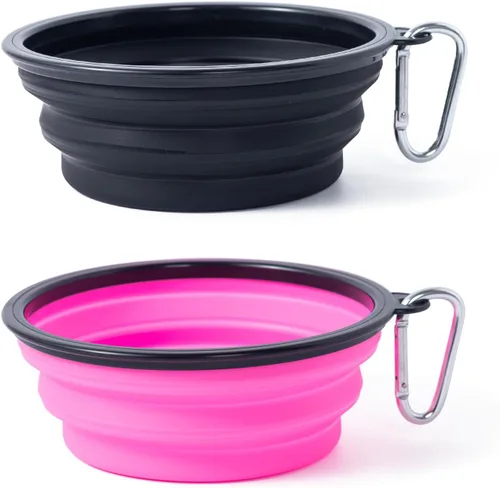 Miniatura 11 de Tazón para Perros Cuencos Plegables para Mascotas, Paquete de 2 Cuencos Plegables de Agua para Perros para Gatos y Perros, Plato Portátil de Verde +