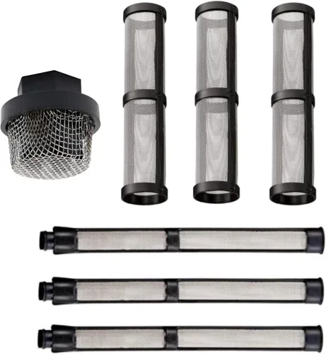 Miniatura 10 de Juego de filtros de rociador sin aire para Graco 390 395 490 495 595 3400 pulverizador, 3 tipos de bomba de pulverización de filtro de paja, filtro