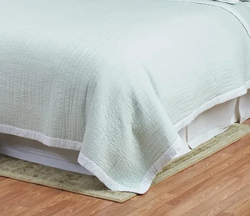 Miniatura 2 de C&F Home Kinsley - Juego de edredón reversible de 2 piezas con 1 funda de almohada estándar, tamaño individual, color verde