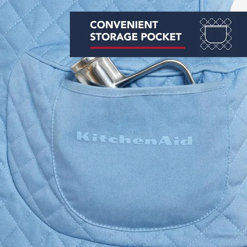 Miniatura 4 de KITCHENAID Funda ajustable para batidora de pie inclinable con bolsillo de almacenamiento, acolchada 100% algodón, 14.4 x 18 x 10 pulgadas