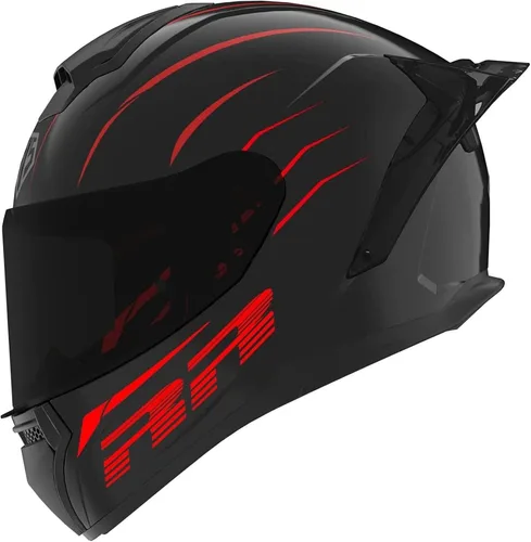 Miniatura 11 de RUANLOV Casco de motocicleta de cara completa, casco de motocicleta frontal abatible, casco integrado aprobado por DOT/ECE, casco abatible de cara