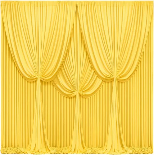 Miniatura 60 de Cortinas de fondo azul bebé de 8 x 10 pies para bodas, cortinas de fondo de poliéster sin arrugas, para baby shower, fiestas de cumpleaños