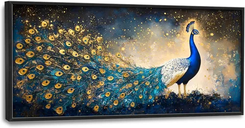 Miniatura 92 de Cuadros Grandes Enmarcados Arte de Pared para Sala de Estar, Lobos del Bosque Decoración de Pared de Gran Tamaño Lobo Animal Impresión en Lienzo
