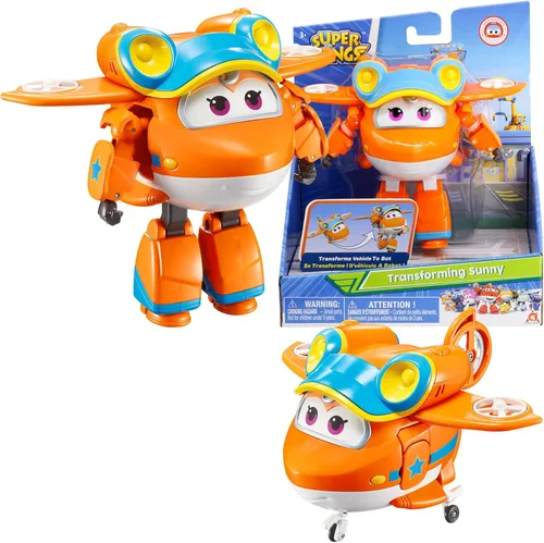 Miniatura 9 de Super Wings Toys Tino - Dinosaurio de 15 pulgadas, temporada 6, nuevo personaje, figuras de acción de Dinasour con niebla de agua, luz intermitente