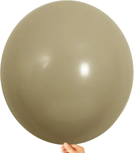 Miniatura 50 de KALOR Globos color morado ceniza de 18 pulgadas, 10 globos de látex mate, globos redondos grandes para bodas, baby shower, fiestas de cumpleaños