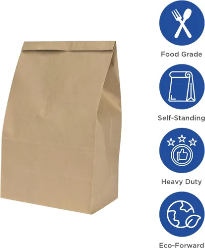 Miniatura 3 de Karat 2lb Paper Lunch Bags - Kraft, 2,000 Count - Versatile Paper Bags for Small Business, Snacks, Popcorns or Party Favor - Sturdy, Self-Standing
