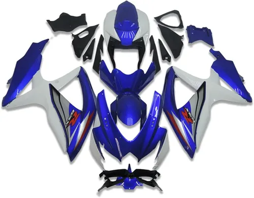 Miniatura 23 de Carenado de carrocería de plástico plateado blanco negro apto para Suzuki 2008 2009 2010 GSXR 600 750 inyección ABS nuevo Aftermarket Kit de marco