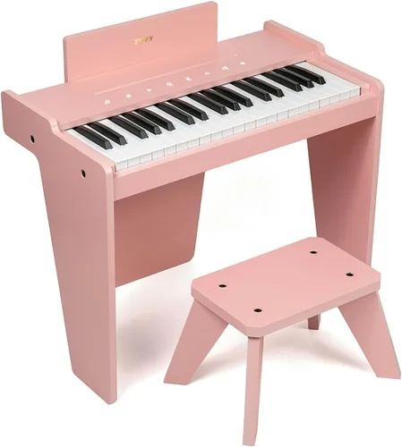 Miniatura 11 de Teclado de piano para niños ZIPPY, piano digital de 37 teclas para niños, juguete de instrumento musical educativo, piano de madera para niñas