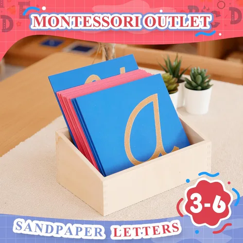 Miniatura 5 de MONTESSORI OUTLET Caja para las letras de papel de lija