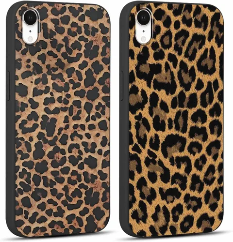 Miniatura 26 de Paquete de 2 Fundas de Teléfono Bonitas con Estampado de Guepardo para Apple iPhone 13 Pro Max de 6.7 Pulgadas, Fundas de Diseño