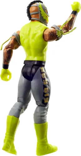 Miniatura 3 de WWE MATTEL Rey Mysterio Figura de acción Serie 124 Figura de acción Posable 6 pulgadas Coleccionable para edades de 6 años en adelante