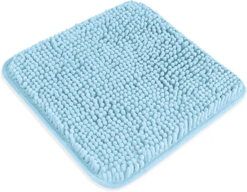 Miniatura 145 de Alfombra de baño pequeña de 12 x 18 pulgadas, lavable y absorbente, antideslizante, alfombra de baño de felpilla gruesa y suave para baño, ducha