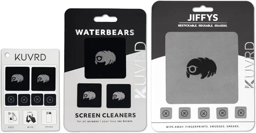 Miniatura 10 de KUVRD Waterbear - Limpiadores de pantalla universales - Herramientas de limpieza diminutas para tus lentes y pantallas - Pack de 4