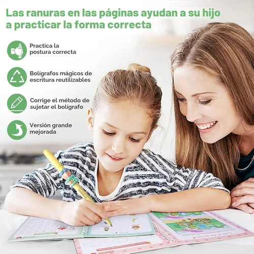 Miniatura 3 de CosyCorner Libros de escritura mágica, práctica de escritura a mano, cuaderno mágico, ayuda para escribir a mano, bolígrafo mágico, libro de copias