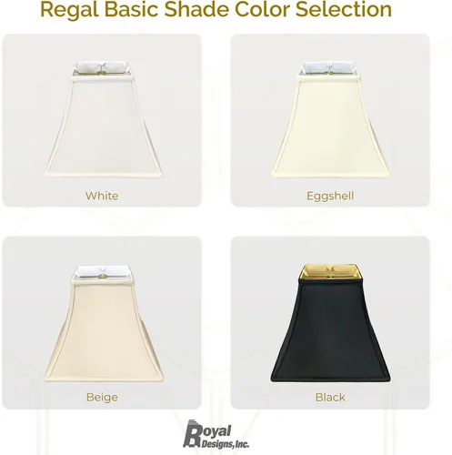 Miniatura 5 de Royal Designs, Inc. Regal - Pantalla cuadrada para lámpara, 7 x 14 x 11,5, beige (BSO-715-14BG)