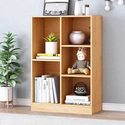 Miniatura 32 de IOTXY Estantería Baja con Estante Abierto - Gabinete de Exhibición Organizador de Pie de Madera de 3 Niveles con Base, Estantería Horizontal Corta