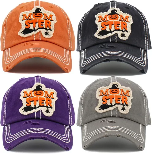 Miniatura 3 de ScarvesMe Gorra de béisbol para mujer, diseño de bruja mala, estilo vintage, desgastada