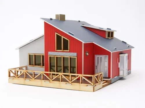 Miniatura 4 de Kit de modelo de madera de escritorio Casas en el ático / YGPM250 por Young Modeler