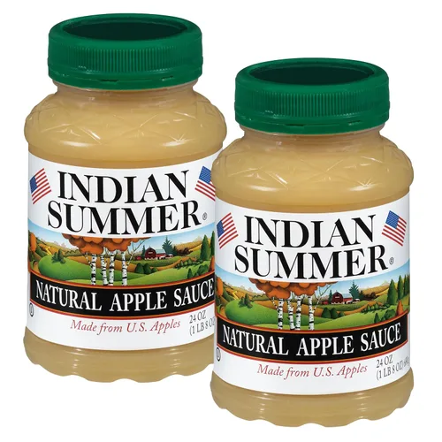 Miniatura 13 de Indian Summer Puré de manzana en trozos premium hecho con manzanas estadounidenses por cultivadores estadounidenses