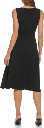 Miniatura 3 de DKNY Midi de cortina lateral sin mangas para mujer