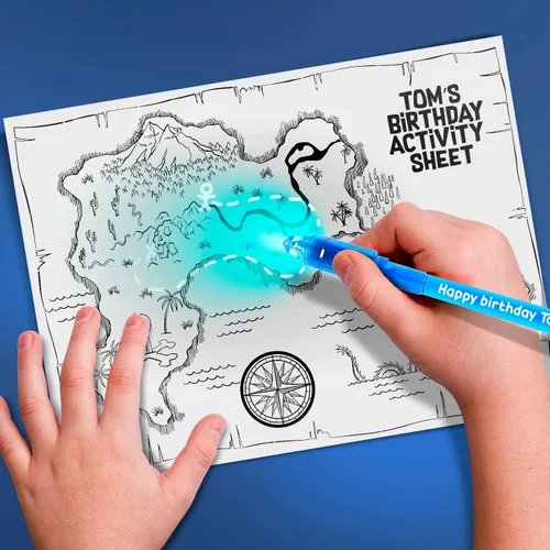 Miniatura 7 de Paquete de marcadores de tinta invisible que desaparecen personalizados, escritor de mensajes secretos personalizados con luz UV, diversión