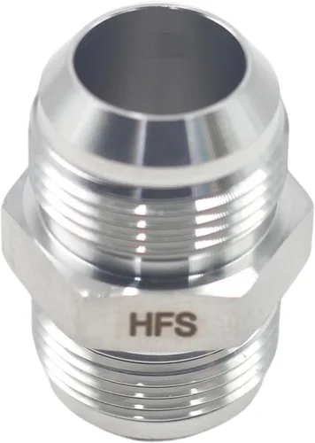 Miniatura 6 de HFS(R) 1" JIC Male x 1" JIC Male Flare Union Tube Pipe Fittings Straight Stainless Steel 304