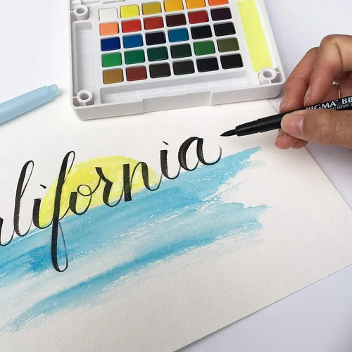 Miniatura 7 de SAKURA Pigma - Bolígrafos profesionales de tinta de archivo, tinta negra, varios tamaños de puntas, paquete de 6 unidades 50030