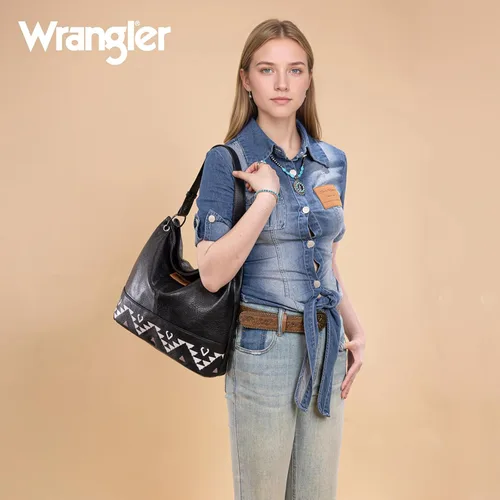 Miniatura 18 de Wrangler Hobo - Bolsas para mujer de cuero vegano con asa superior, bolsos de hombro y bolsos