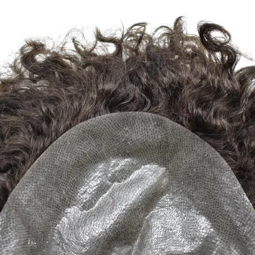 Miniatura 7 de Unidades de cabello afro para hombre, tupé, meave, afro tupé para hombre, sistema de reemplazo de cabello humano rizado, postizo de 0.787 in, 1#