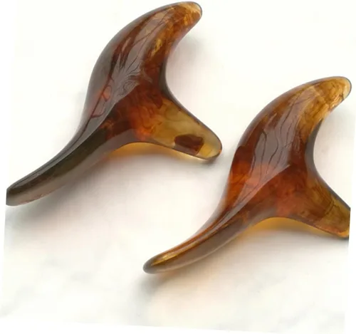 Miniatura 4 de HEALLILY 2 unids Triceratops Masajeador Masajeadores Herramientas de Masaje de Mano Manual de Acupoint Herramienta de Masaje de Cera de Abejas