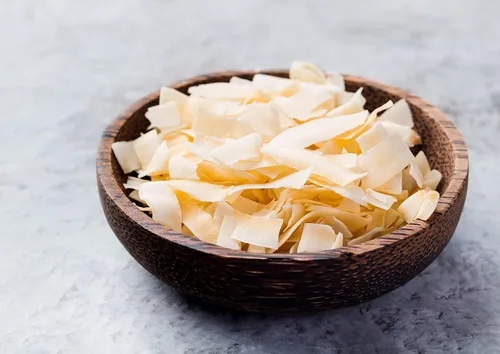 Miniatura 4 de Chips de coco tostado orgánico, 12 onzas, sin OMG, hojuelas de coco desecadas, sin azúcar, sin sulfatar, veganas, a granel. Alto en fibra. Gran