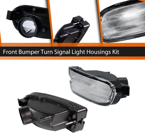 Miniatura 3 de ADIIL Lente transparente LED parachoques delantero señal lateral carcasa de luz para 1999-2001 Subaru Impreza marcador lateral esquina