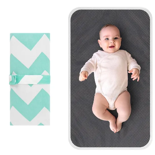 Miniatura 10 de Accmor Cambiador de pañales portátil, impermeable, plegable, cambiador de bebé para viajes, regalos de registro de baby shower
