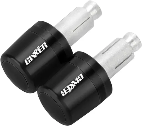 Miniatura 14 de Manillar de motocicleta para motocicleta, peso final, agarres para manillar, tapa antivibración, enchufe plateado para Suzuki Gixxer 150sf 250sf 155