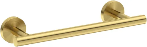 SEIDO Toallero de acero inoxidable 304 para pared de baño, longitud útil de 9.6 pulgadas, barra de toalla de mano dorada cepillada, barra de toalla
