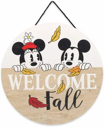 Miniatura 13 de Open Road Brands Disney Mickey Mouse y Minnie Mouse - Letrero de pared en forma de corazón Negro/blanco