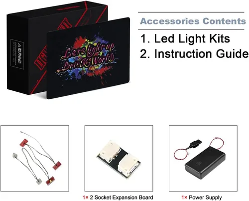 BrickBling Iluminación LED compatible con Lego Speed Champions Pagani Utopia 76915 Race Car; nuevo kit de luces 2023 compatible con Lego Pagani
