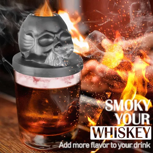 Miniatura 3 de Kit de ahumador de cócteles con antorcha, kit de infusor de ahumador de whisky Anmyox con caja de regalo, set de whisky bourbon de regalo