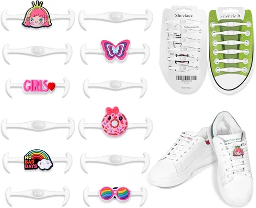 Cordones de zapatos sin cordones para niños y adultos, cordones de zapatos sin cordones para zapatos deportivos, cordones de silicona sin cordones