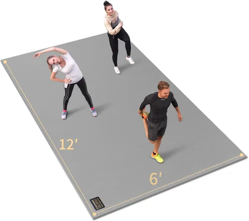 Miniatura 12 de GXMMAT Extra Large Exercise Mat 16'x6'/12'x6'/10'x6'/8'x6'(7mm), Extra Wide Workout Mats for Home Gym Flooring, Non-Slip Thick Durable Cardio Mat