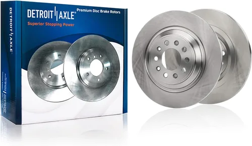 Miniatura 53 de Detroit Axle - Rotores de disco delantero + pinza de freno lateral del pasajero de repuesto para Mitsubishi Raider Dodge Dakota 2005-2008 - Juego