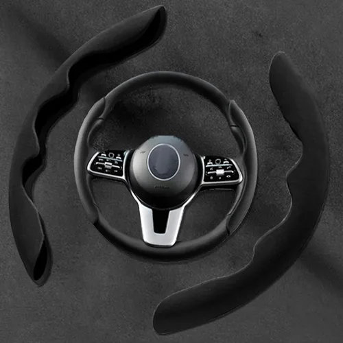 Miniatura 3 de Funda antideslizante para volante, protector segmentado seguro y antideslizante, accesorio de automóvil y duradero, fácil de instalar para volantes