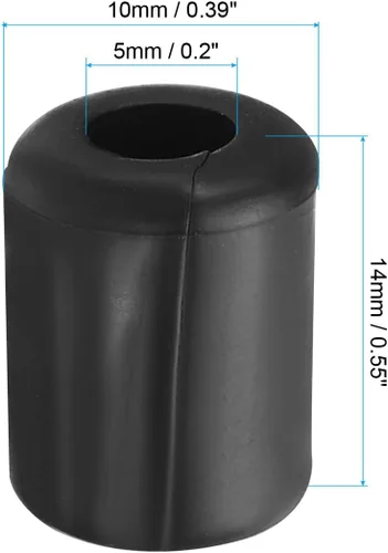 Miniatura 2 de PATIKIL Paquete de 50 patas de repuesto para fregadero de cocina, 50 unidades de 0.197 in de diámetro interior x 0.394 pulgadas de diámetro exterior