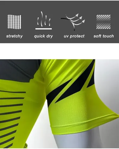 Miniatura 4 de Men's Cycling Jersey Short Sleeve Moisture Wicking Tops