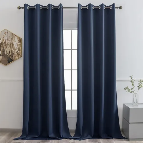Miniatura 74 de YGO - Cortinas verdes de 183 cm de ancho por 213 cm de largo para dormitorio - Cortinas opacas con ojales en la parte superior, extra anchas
