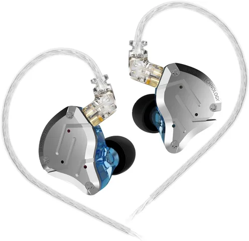 Linsoul - KZ ZS10 Pro, 4BA+1DD, con 5 controladores, auriculares de metal de alta fidelidad con placa frontal de acero inoxidable, cable desmontable