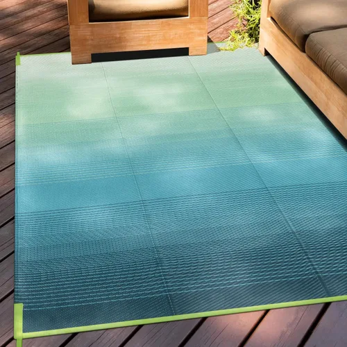 Miniatura 32 de Anidaroel Alfombras de exterior de 6 x 9 pies para patios, impermeables, reversibles, de plástico tropical, alfombra de campamento, alfombra grande