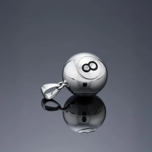Miniatura 4 de US Jewels Colgante de plata de ley 925 para mujer, 8 bolas, 8 bolas, 0.512 in, Metal