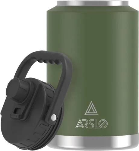 Miniatura 8 de Jarra Grande de Agua Aislada con Asa, Botella de Agua Aislada de Un Galón, Jarra de Agua de Acero Inoxidable de 1 Galón