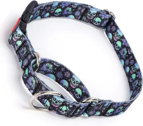 Miniatura 10 de Martingale - Collares para perros pequeños, antideslizantes, a prueba de escapes, collares limitados para mascotas, hebilla de liberación rápida